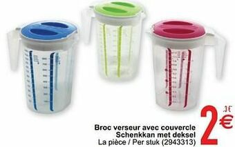 Broc verseur avec couvercle schenkkan met deksel