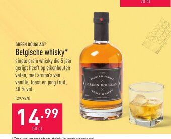 ALDI Green Douglas Belgische Whisky 50cl aanbieding