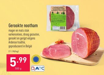 ALDI Gerookte Nootham 500g aanbieding
