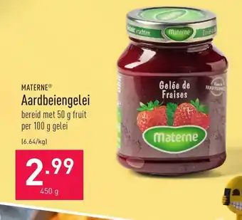 ALDI Materne Aardbeiengelei 450g aanbieding