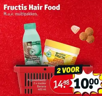 Kruidvat Fructis hair food aanbieding
