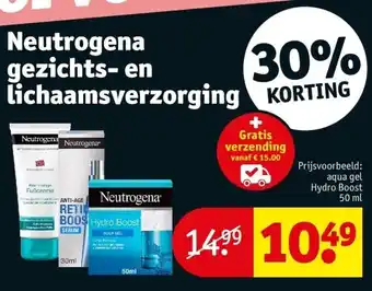 Kruidvat Neutrogena gezichts- en lichaamsverzorging aanbieding