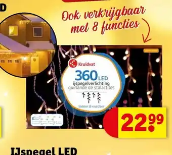 Buitenverlichting ijspegel led 360 lampjes met 8 functies