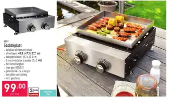 ALDI BBQ Gasbakplaat per stuk aanbieding