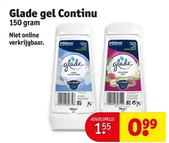 Kruidvat Glade gel continu 150 gram aanbieding