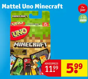 Kruidvat Mattel uno minecraft aanbieding