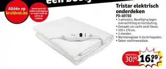 Kruidvat Tristar elektrisch onderdeken PD-8978E aanbieding
