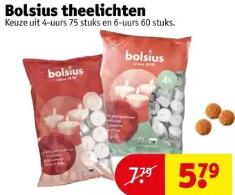 Kruidvat Bolsius theelichten aanbieding