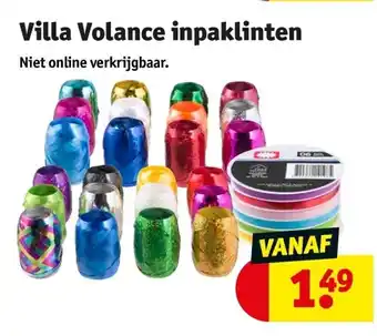 Kruidvat Villa volance inpaklinten aanbieding