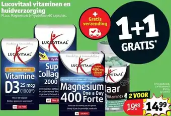 Kruidvat Lucovitaal vitaminen en huidverzorging aanbieding