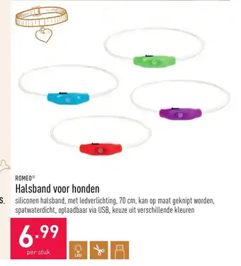ALDI Romeo Halsband Voor Honden per stuk aanbieding