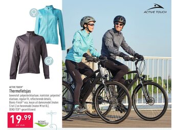 ALDI Active Touch Thermofietsjas per stuk aanbieding