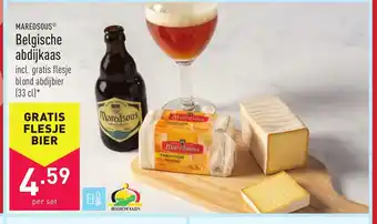 ALDI Maredsous Belgische Abdijkaas 33cl per set aanbieding