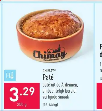 ALDI Chimay Pate 250g aanbieding