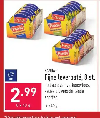 Panda Fijne Leverpate, 8 st. 8 x 40 g