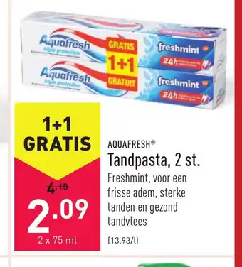 Aquafresh Tandpasta, 2 st. 2 x 75 ml