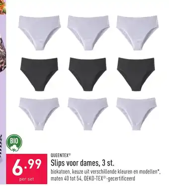 ALDI Queentex Slips Voor Dames, 3 st. per set aanbieding