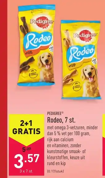 Pedigree Rodeo, 7 st. 3 x 7 st.