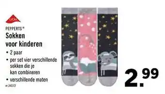 Lidl Pepperts Sokken voor kinderen aanbieding