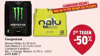 Delhaize Energiedrank aanbieding