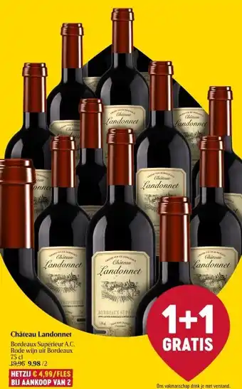 Delhaize Château landonnet aanbieding