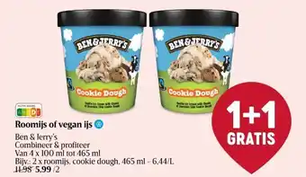 Delhaize Roomijs of vegan ijs aanbieding