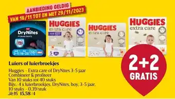 Delhaize Luiers of luierbroekjes aanbieding