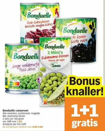 Bonduelle conserven 1+1