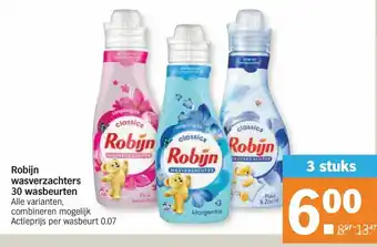 Albert Heijn Robijn Wasverzachter 3*750ml aanbieding