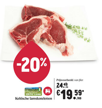 Delhaize Keltische lamskoteletten aanbieding