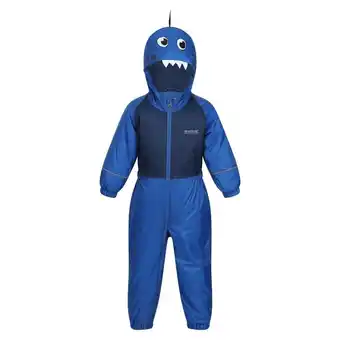 Decathlon Kinderen/kinderen modderspel iii regenpak met kap (nautisch blauw) aanbieding