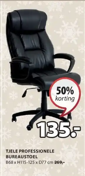 Jysk Tjele professionele bureaustoel aanbieding