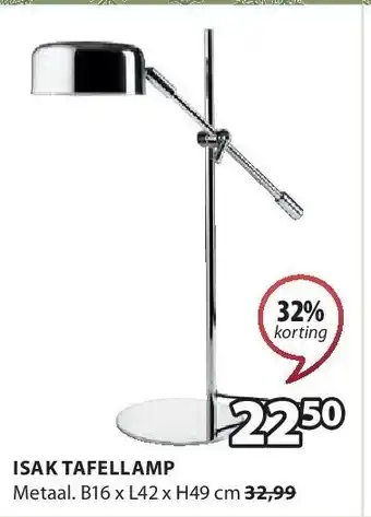 Jysk Isak tafellamp aanbieding