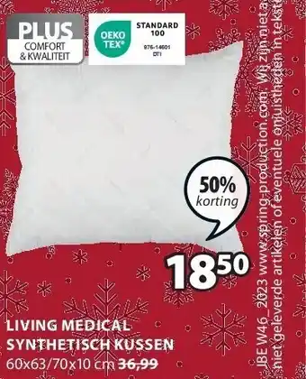 Jysk Living medical synthetisch kussen aanbieding