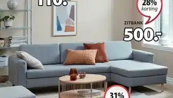 Jysk Zitbank aanbieding