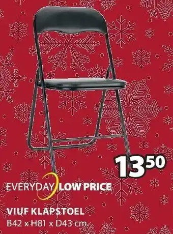 Jysk Viuf klapstoel aanbieding