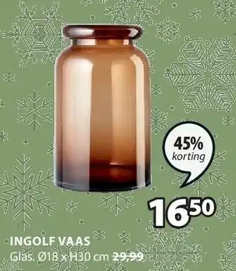 Jysk Ingolf vaas aanbieding