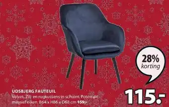 Jysk Udsbjerg fauteuil aanbieding