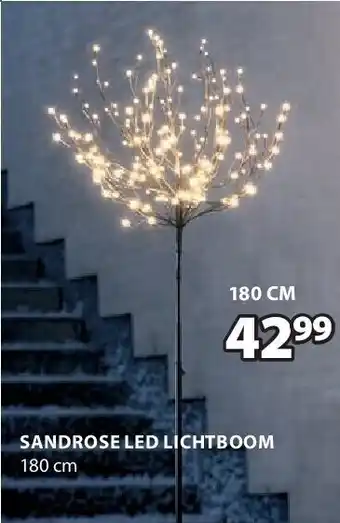 Jysk Sandrose led lichtboom aanbieding