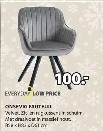 Jysk Onsevig fauteuil aanbieding
