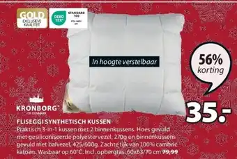 Jysk Fliseggi synthetisch kussen aanbieding