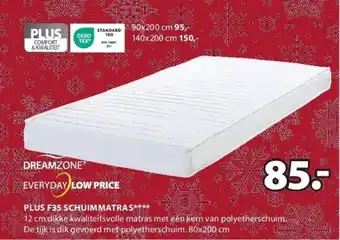 Jysk Plus f35 schuimmatras aanbieding