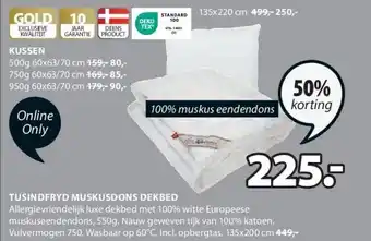 Jysk Tusindfryd muskusdons dekbed aanbieding