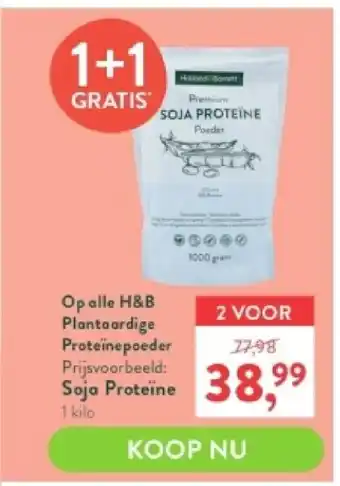Holland & Barrett Soja proteine aanbieding