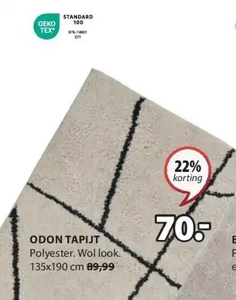 Jysk Odon tapijt aanbieding