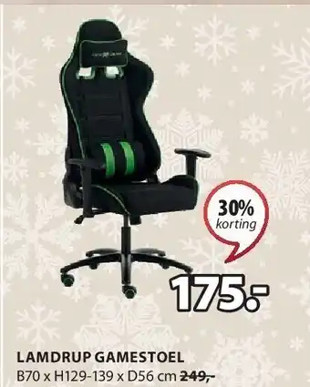 Jysk Lamdrup gamestoel aanbieding