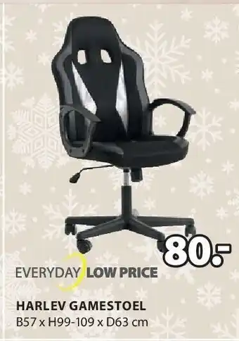 Jysk Harlev gamestoel aanbieding