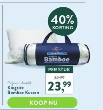 Holland & Barrett Kingsize bamboe kussen aanbieding