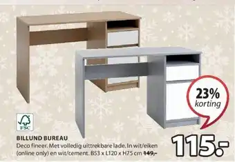 Jysk Billund bureau aanbieding