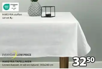 Jysk Harsyra tafellaken aanbieding